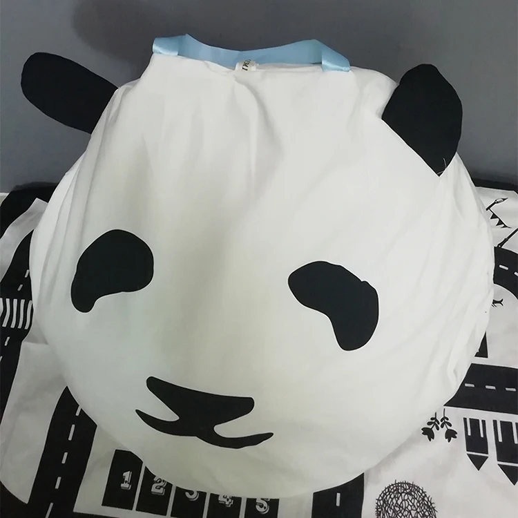 Animal Storage Cute Panda Bean Bag Chair Lazy Sofa For Kids