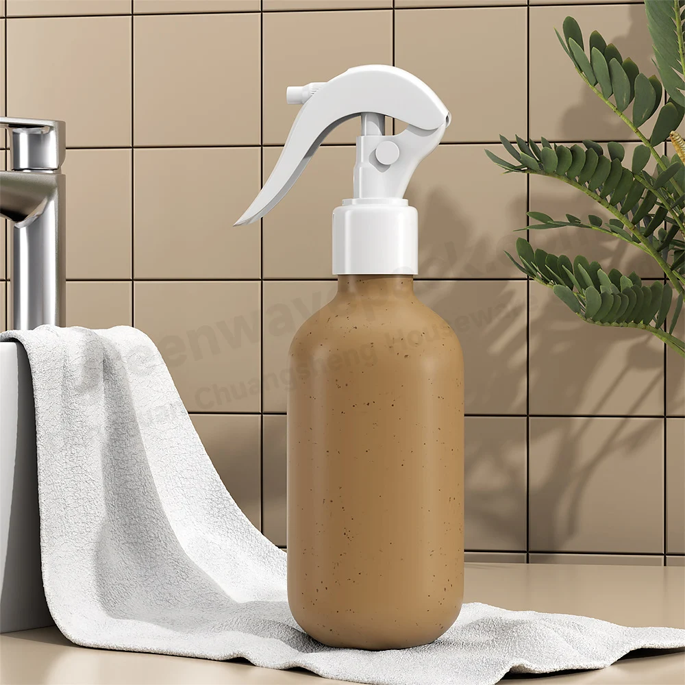 Biodegradable Free Sample 30ml-500ml Eco Friendly Wheat Straw Shampoo Bottle Packaging Recyclable