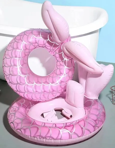 Pool Float Kids Mermaid Swim Ring Baby Inflatable Swimming Circle Pool Children Swim Circle Fun Water Activities