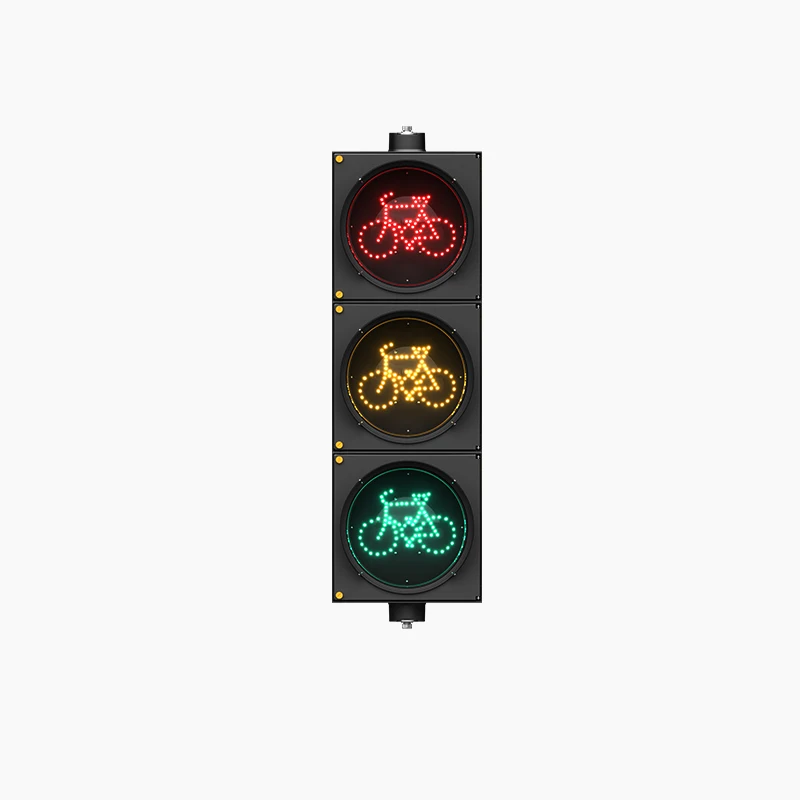 ZGSM Bicycle Signal Heads LED Bicycle Traffic Signal Modules 200mm 300mm Clear Lens RYG Bike Traffic Light
