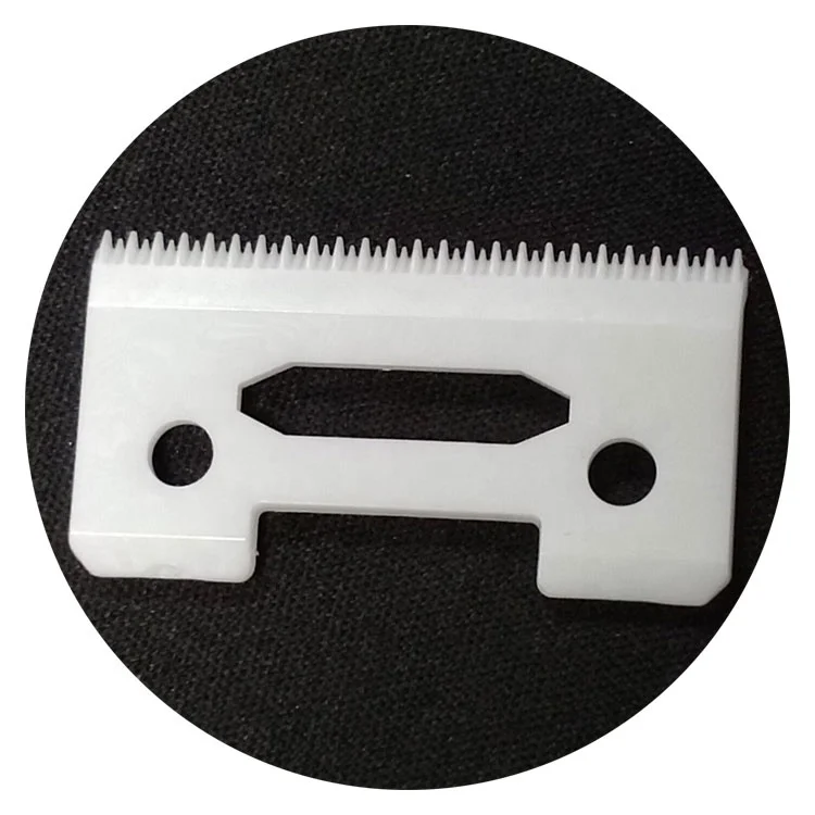 High Quality New Design Two Double Crunch Teeth White Ceramic Blade Trimmer Blade For Magic