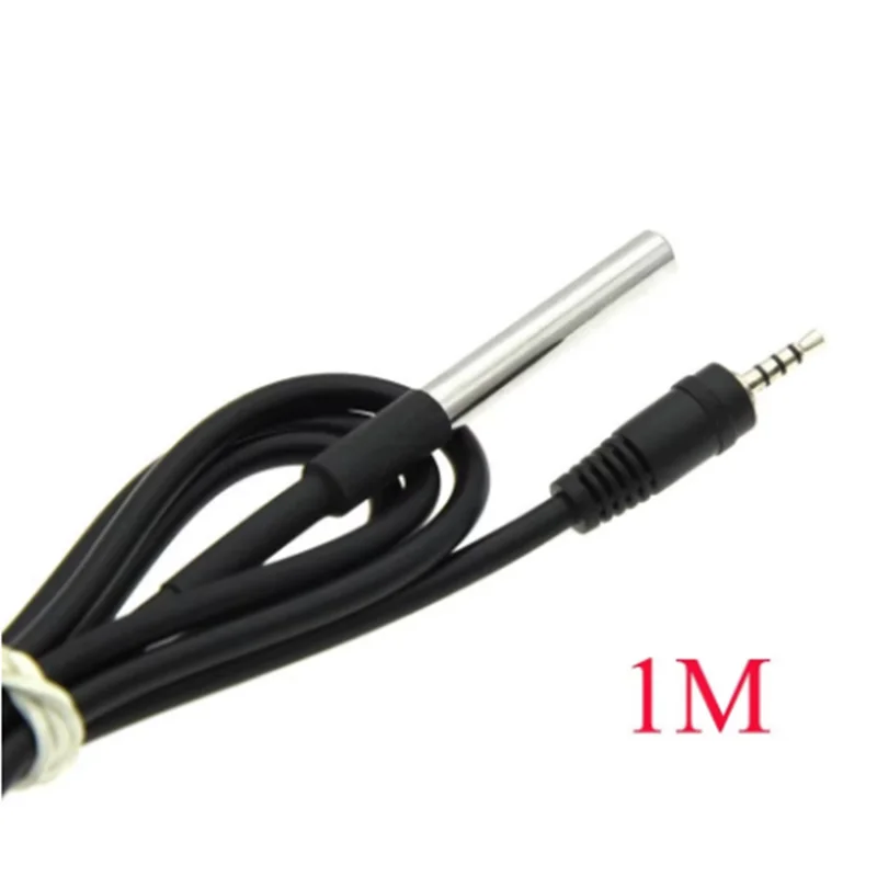 Stainless Steel Waterproof DS18b20 12/3/5M Thread Temperature Probe Temperature Sensor 18B20 Cable