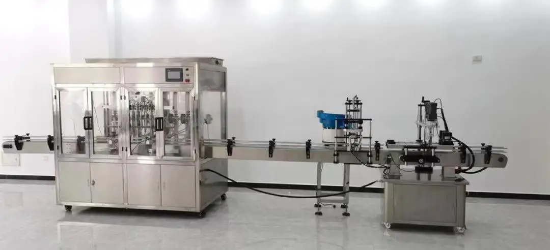 Automatic Oil Drinking Mineral Beverage juice water Bottles Filling And Capping Machine Filling sealing machine