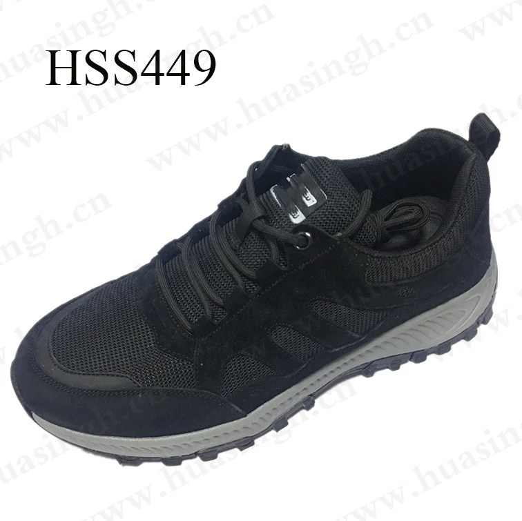YWQ,china factory supply high quality suede leather sport shoes unisex daily wear outdoor walk running shoes  HSS449