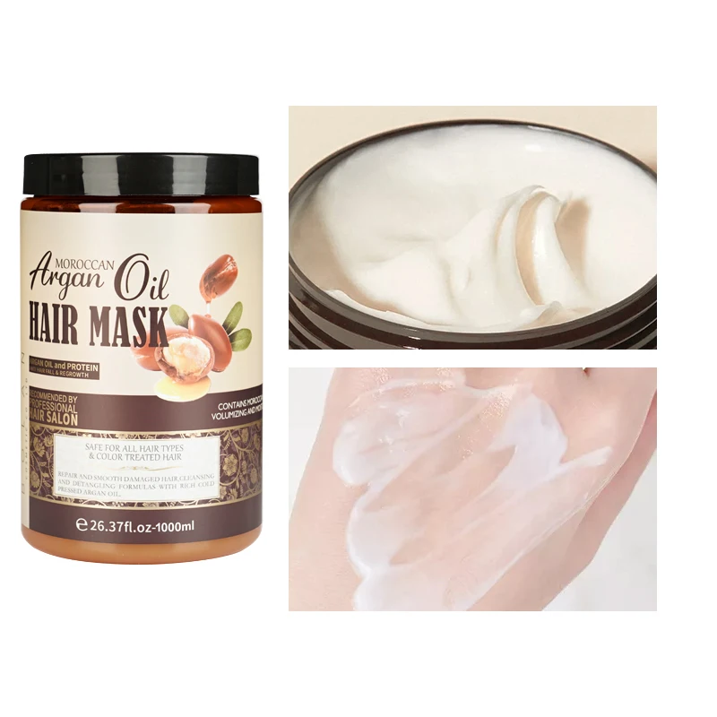Custom Keratin Protein Treatment Collagen Restoring Nourishing Hydrating Argan Oil Hair Mask For Damage Hair Repair