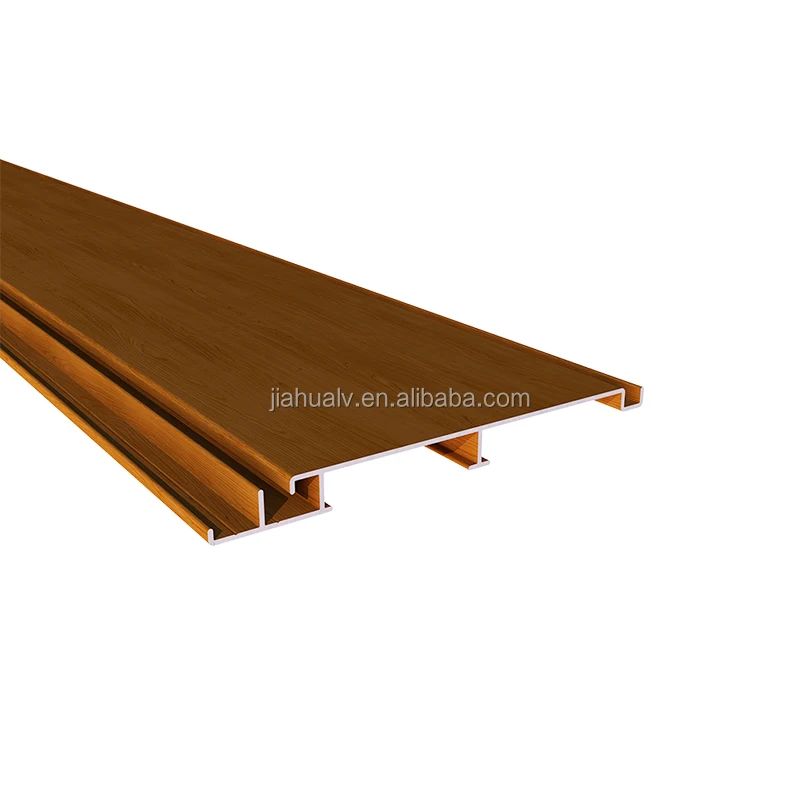 Aluminum decking / frameless glass balcony railing base / U channel aluminium profile for glass railings