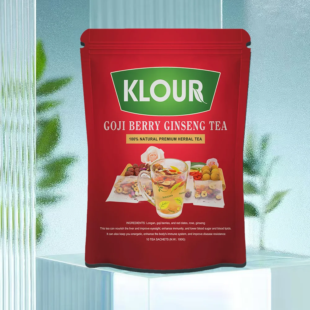 OEM/ODM фирменный бренд 100% натуральный органический чай с ягодами Годжи женьшенем травяной