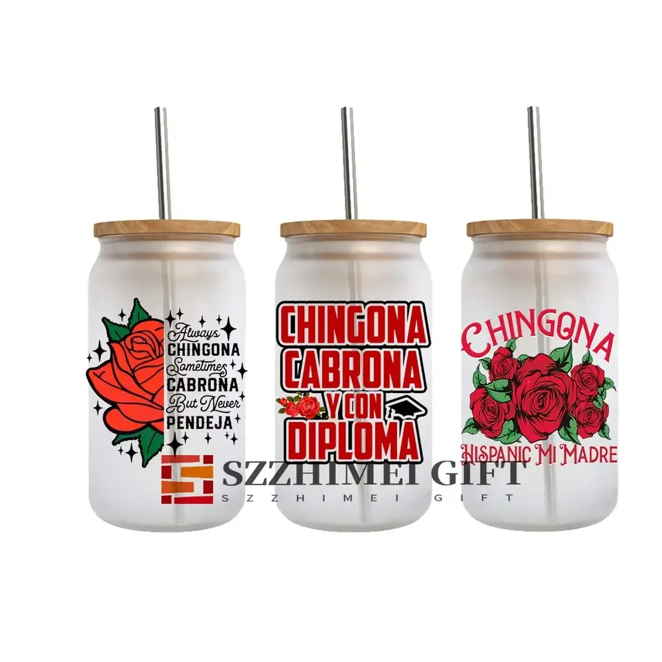 Пользовательские 16 унций 20 унций 24 унции 40 унций водонепроницаемый uvdtf dtf стакан для принтера виниловый libbey пленка переводная наклейка