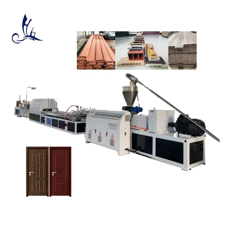 Полностью Автоматическая ПЭ ПВХ дерево пластик полый твердый пол широкая Дверная панель садовая ограда конический Двойной Винт Экструдер пластиковая машина