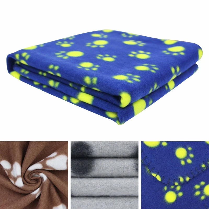 Fleece pet dog cat throw blanket  travel pet bed mat indoor and outdoor roll up dog cat pet blanket