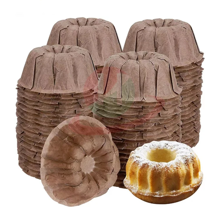 Best Sale Paper Brown Tulip Muffin Cup baking mold for wedding cupcake liner