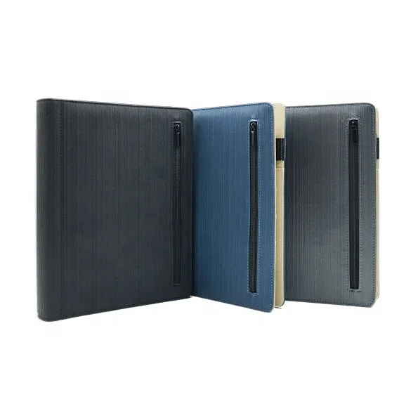 Custom planners and organizers leather notebook double cover year planner diary