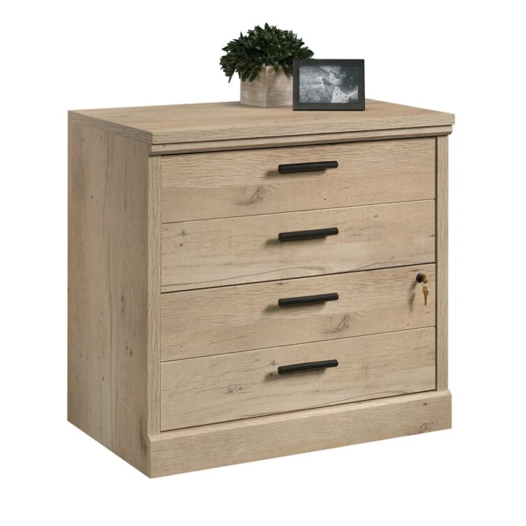 High Quality Modern Prime Oak 2-Drawer Lateral Filing Cabinet for Home Office Storage