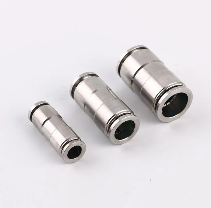 Pneumatic one touch union straight MPUCS quick connect stainless steel fitting