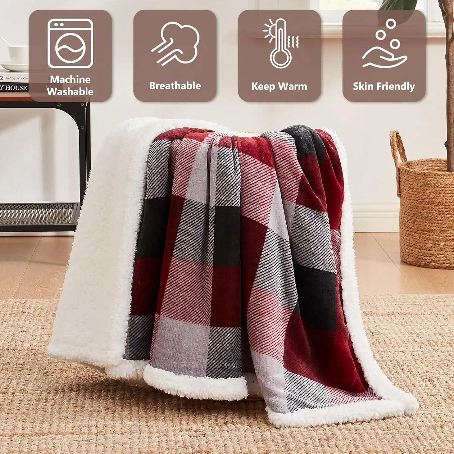 Sherpa Throw Blanket