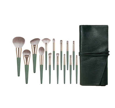 14 Makeup Brush Sets Concealer Foundation Blush Powder Blending Makeup Brush Eye Shadow Fan Highlighter Brush