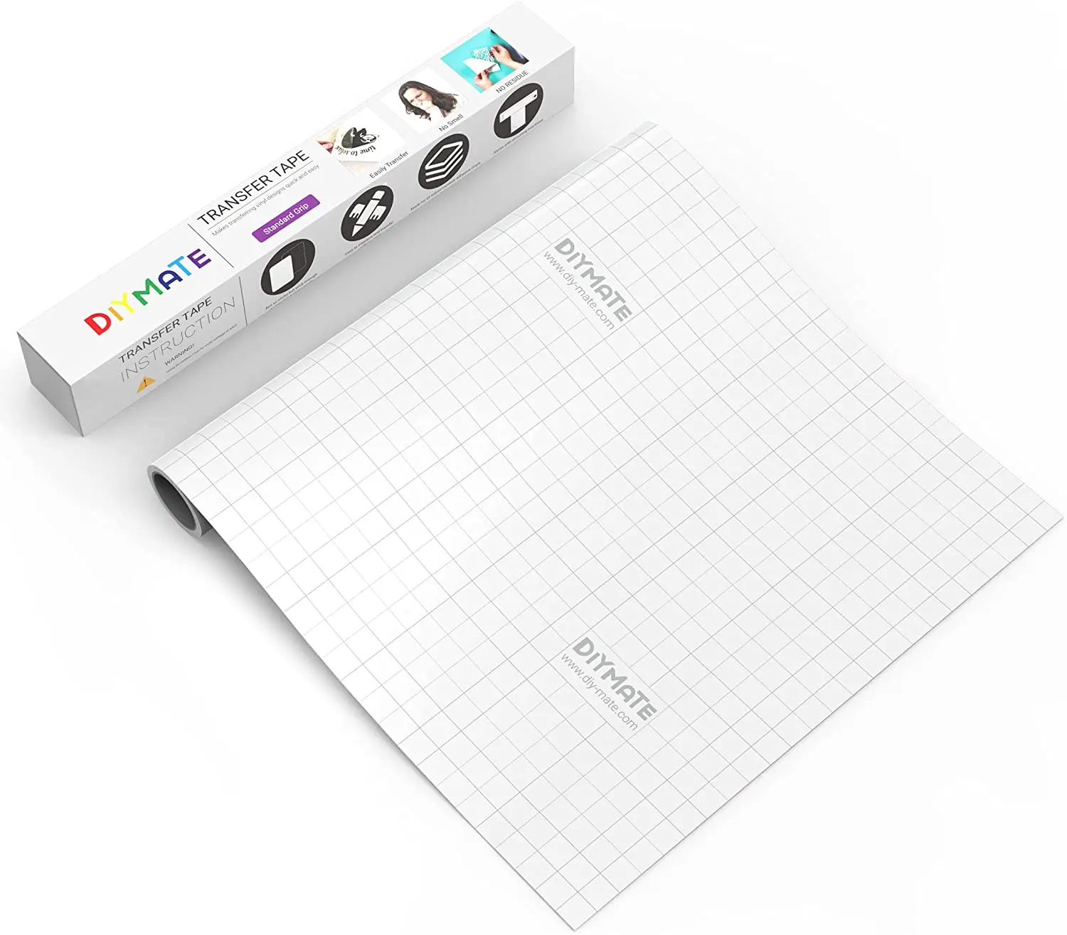 TT01A Transparent Clear Transfer tape paper Roll For Cricut Adhesive Vinyl, Silhouette Cameo, Oracal, Brother scancut