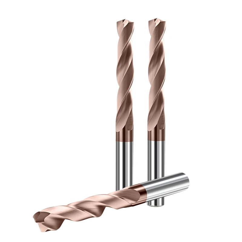 High Performance 5D Internal Cooling Carbide Twist Drill Bits, CNC Drill Bits for Carbon Steel Cast Iron