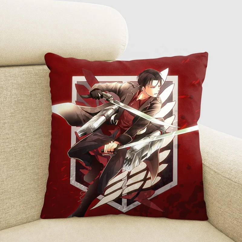 Декоративные наволочки Attack on Titian, дешевая наволочка в стиле аниме с принтом на заказ