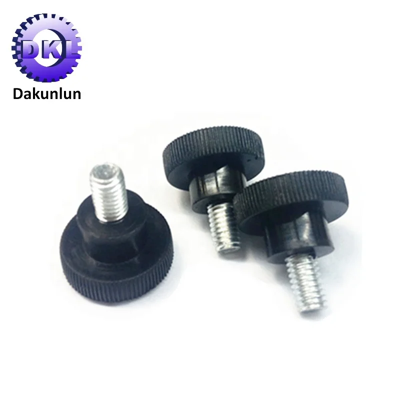 Custom M3 M4 M5 M6 Plastic Head Stainless Steel Thumb Screw Knob Screw