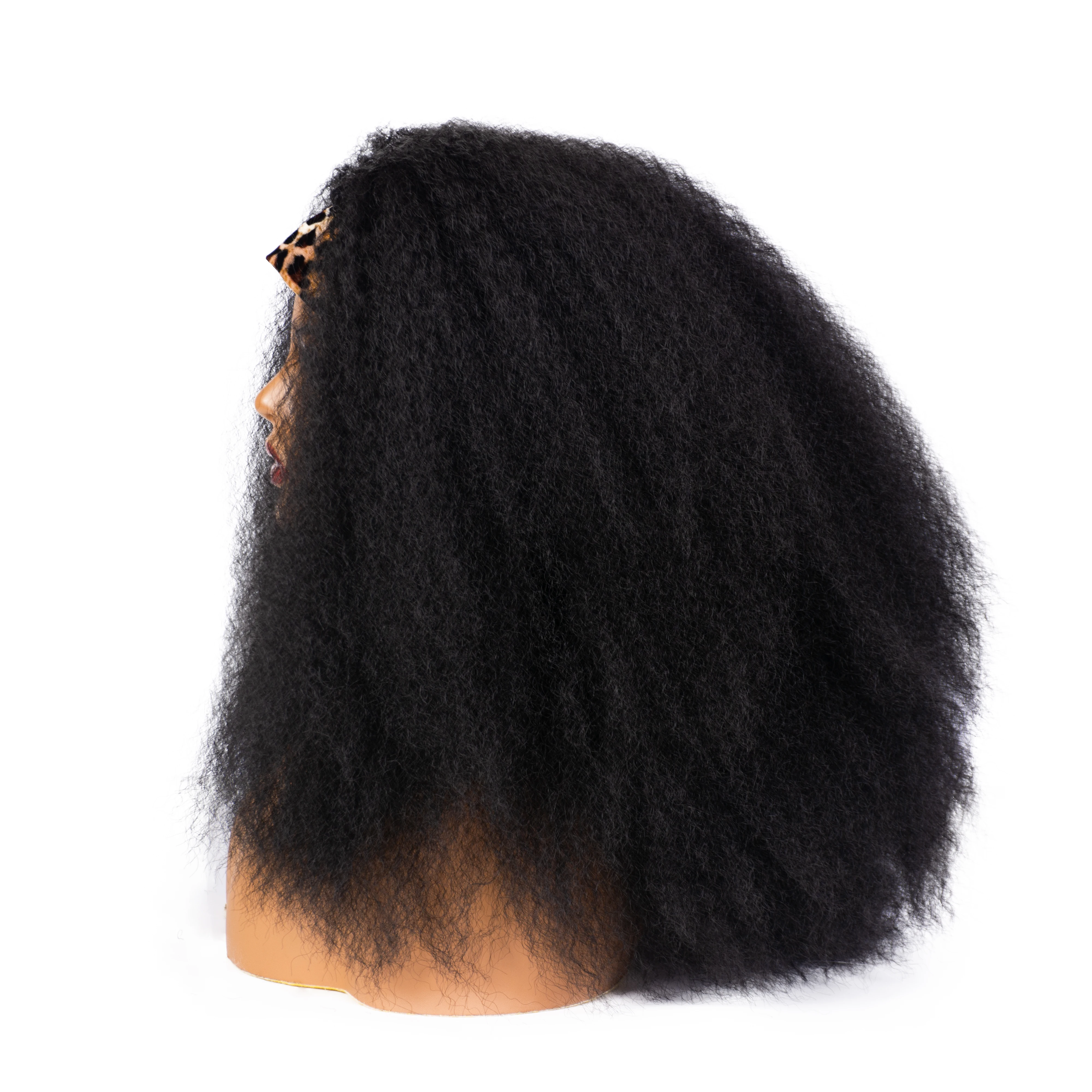 aishilihair long straight headband wigs with kinky hair for black woman synthetic heat resistant fiber