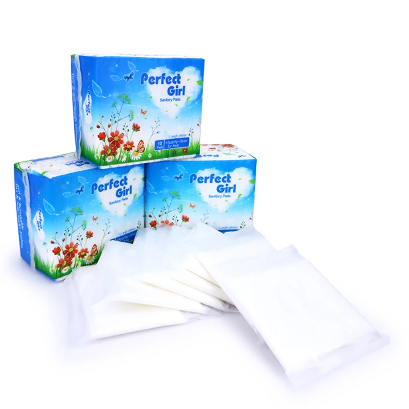 Female Sanitary Pads Ultra Thin Mesh Laminated Super Soft Thin Day Used Lady Sanitary Towel