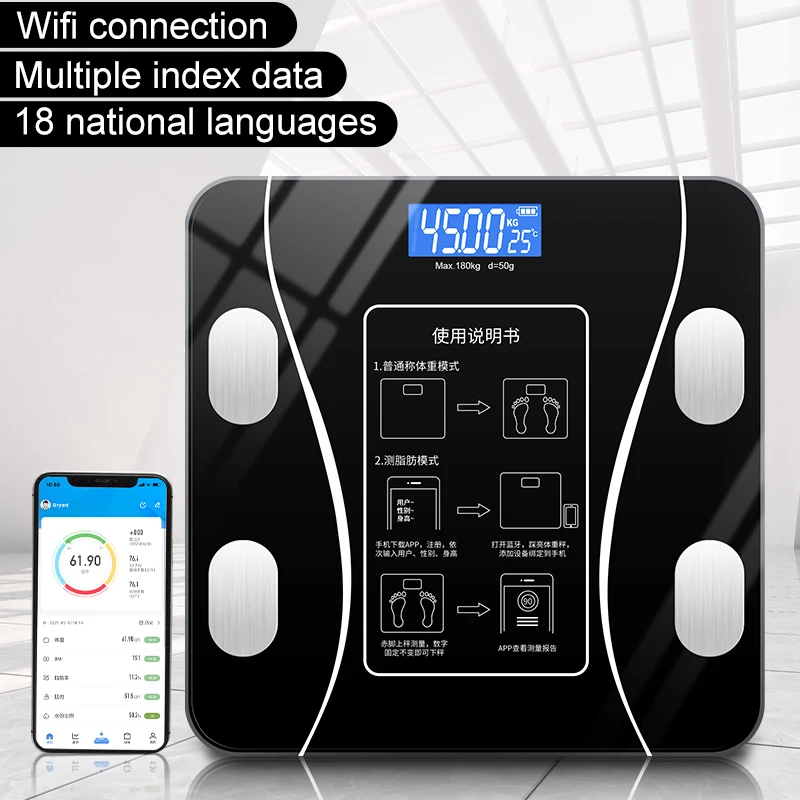 Умные домашние весы для тела электронные личные