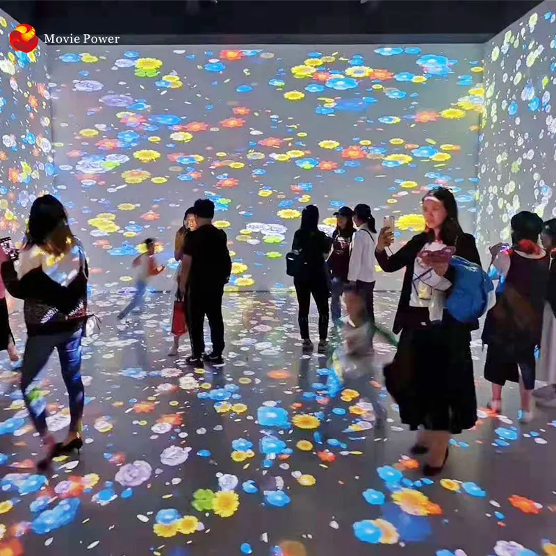 New Arrival AR Projector Game System 3D Holograph Interact Floor Projection For Amusement Park
