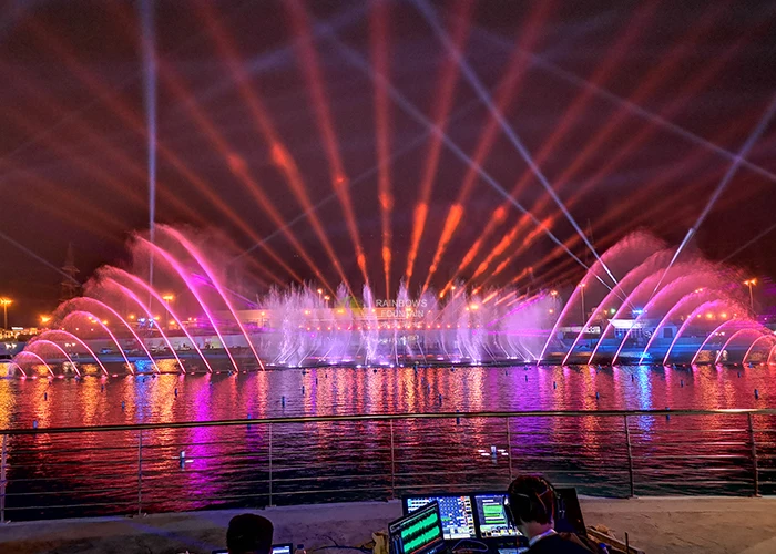 Saudi Arabia Riyadh Season Water Show Project Outdoor Large Pool Musical Dancing Fountain