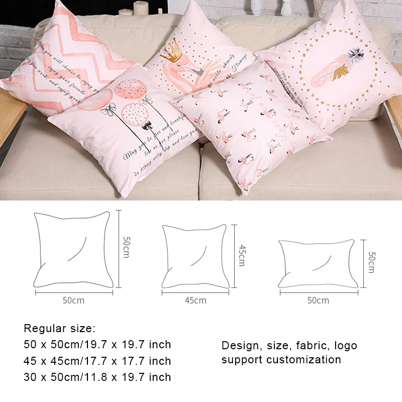 Fundas De Cojines Custom Printed Pillows Decorative Pillow Comfort Seat Cushion Cover 45X45Cm Linen Moon Phases