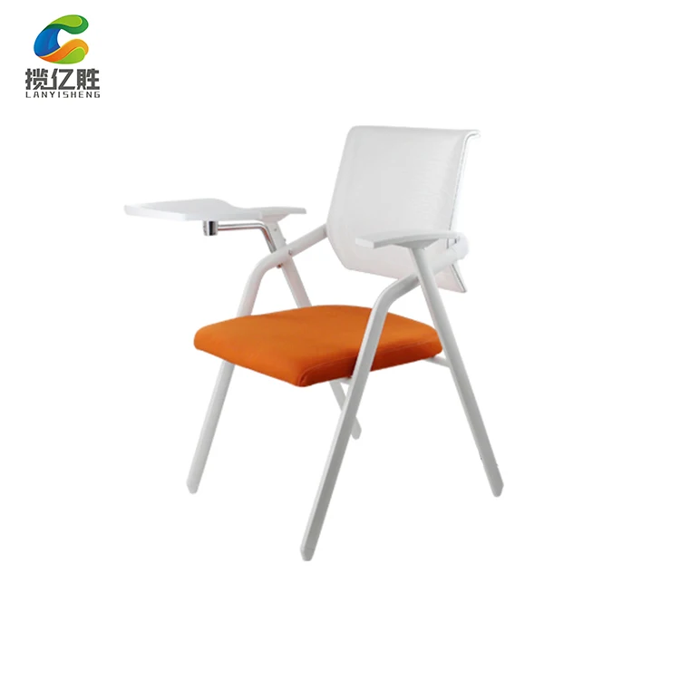 Заводской пластиковый складной стул, тренировочный стул с блокнотом для письма, планшет, офисный стул