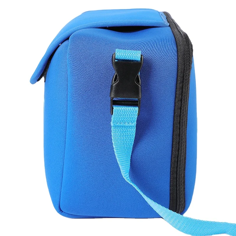 Large Capacity Lunch Insulated Bag Reusable Cooler Neoprene Tote Picnic Bag With Adjustable Crossbody Strap