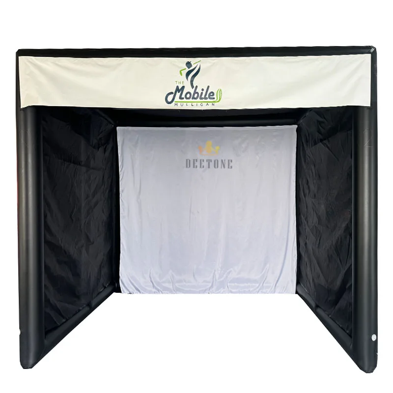 Heavy Duty Air Sealed Portable Outdoor Golf Practice Simulator Cage Driving Range Tent Inflatable Golf Enclosure
