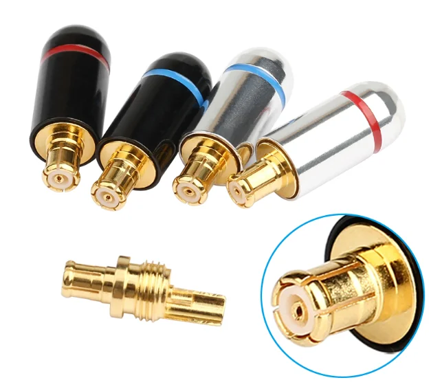 Gold Plated A2DC Earphone Plug for Audio ATH-CKS1100 LS400 LS300 E40 E50 E70 Blk