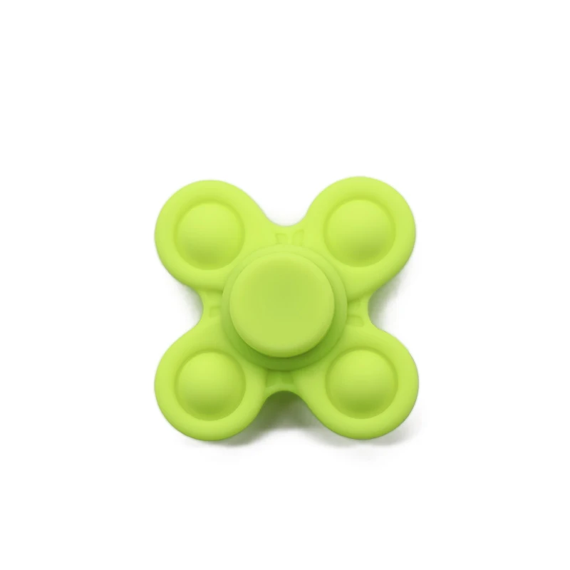 Unisex Children Relieve ADHD Fidget Toys Mix Colorful Silicone Food Grade Relieve Anxiety Fidget Spinner Toy