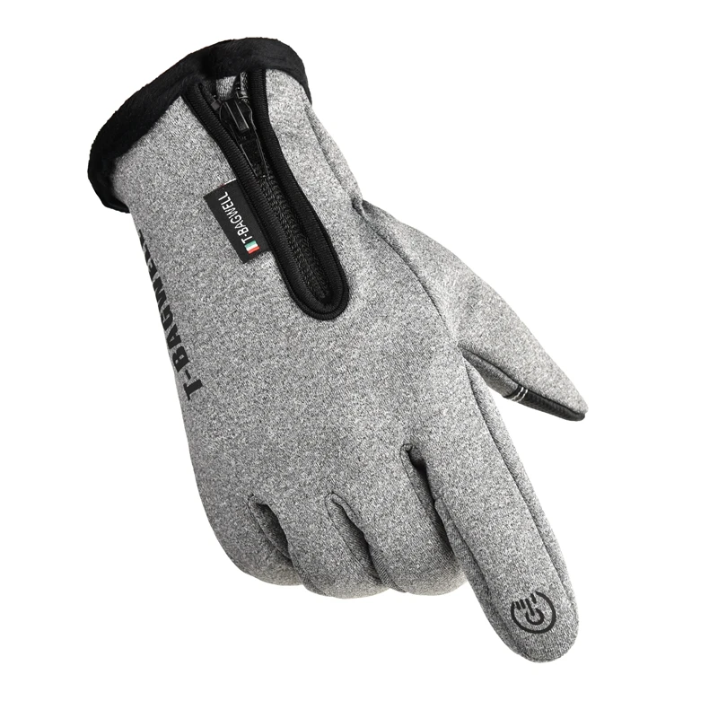 Мужские водонепроницаемые лыжные перчатки с логотипом, 95% полиэстер, 5% спандекс