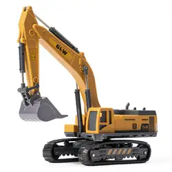 Excavator Diecast Toy Truck Model Set OEM ODM Car Alloy Wheel Model Car with Manufacture Factory Kid Excavator Toy