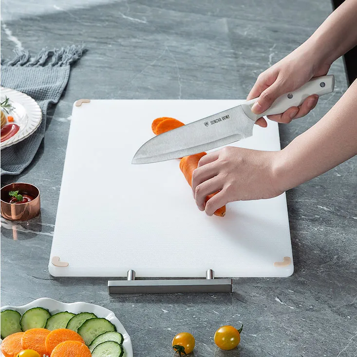 YIQI PE 500*300mm Cutting Board Anti-bacterial Commercial Kitchens CE Certified Scratch-resistant Chopping Board