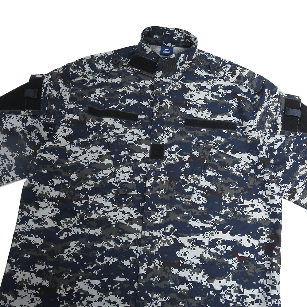 XINXING Custom CAMO Suit Deep Blue Urban Digital Camouflage Sierra Leone ACU Tactical Combat Uniform