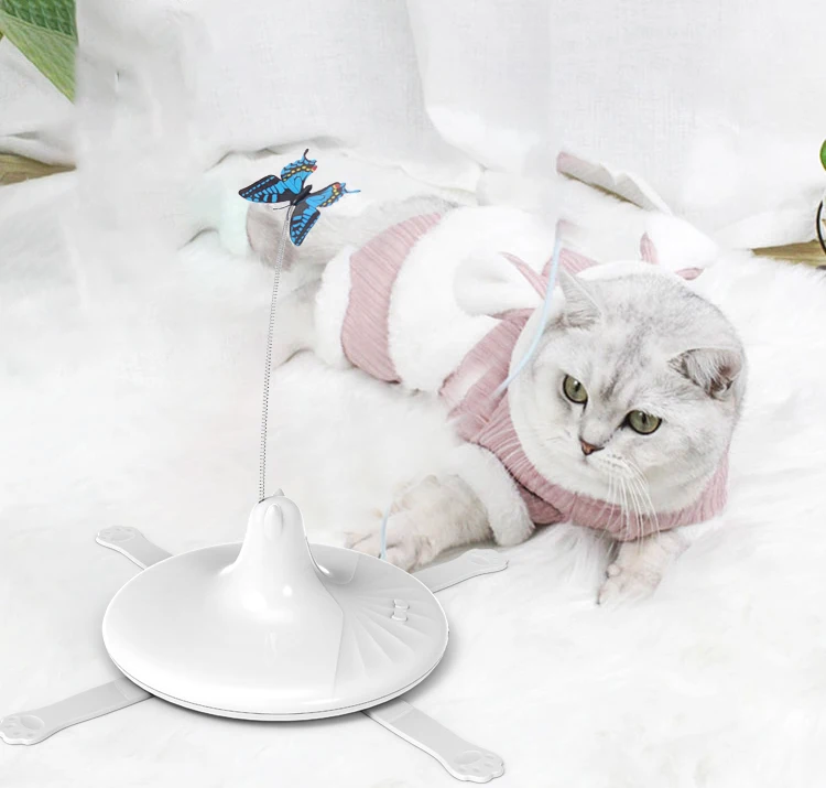 
Interactive Cat Toys with Butterfly Stimulate Hunting Instinct for Your Kitty/Kitten 
