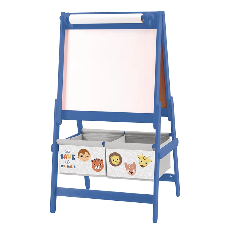 
Toffy & Friends Wooden kids art easel blackboard white board activity easel children furniture children cabinets 