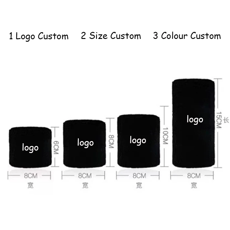 Sport Microfiber Wrist Sweatband Fitness Tennis Sports Sweat Wristband Hand Band With Custom Logo