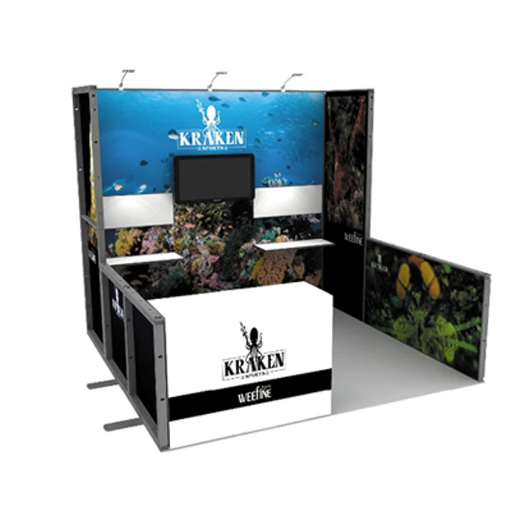 10x10 Booth Exhibition Display Portable Advertising Banner For Aluminium Frame Booth