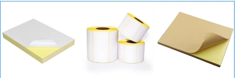 Mirror Coated Sticker Paper Slit Back with Yellow Liner