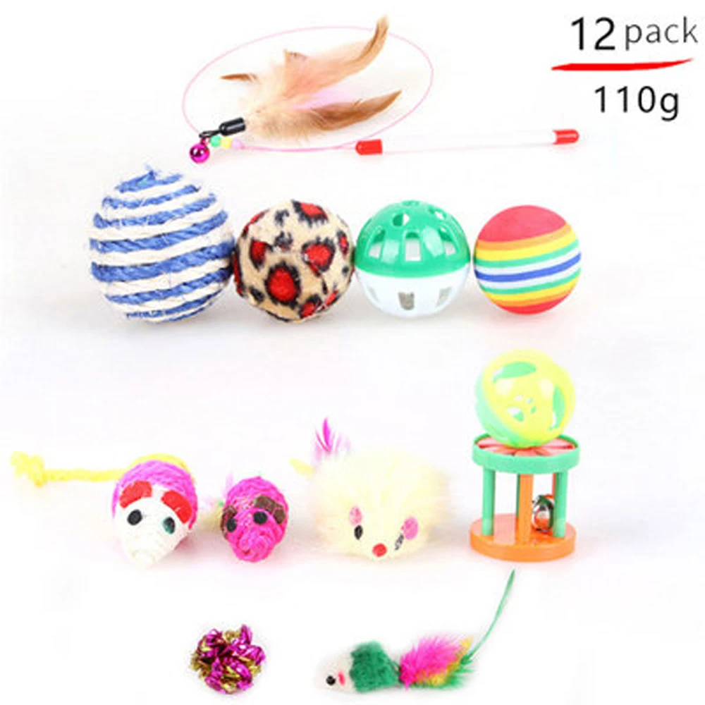
Amazon New Design Cheap Pet Toys Cat Funny Interactive Pet Toys 21 Sets Wholesale 