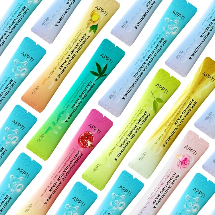 Private label 15g Hyaluronic acid rose 24K gold  HEMP soft facial powder Moisturizing peel off hydro jelly facial mask