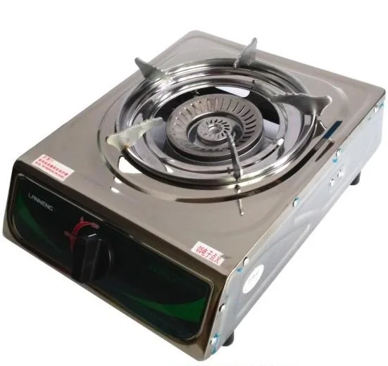 High quality single burner stainless steel gas methane stove kitchen biogas burner stove