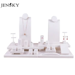 JINSKY wholesale jewelry bracelet display stand pu jewellery ring display stand