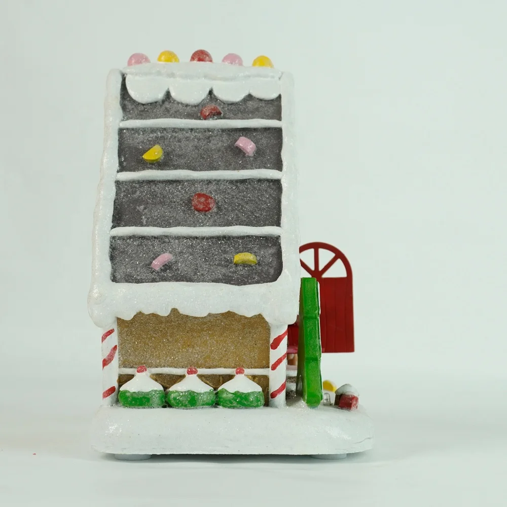 Battery Operated LED Musical Gingerbread House,Christmas Gingerbread house,Christmas Village house