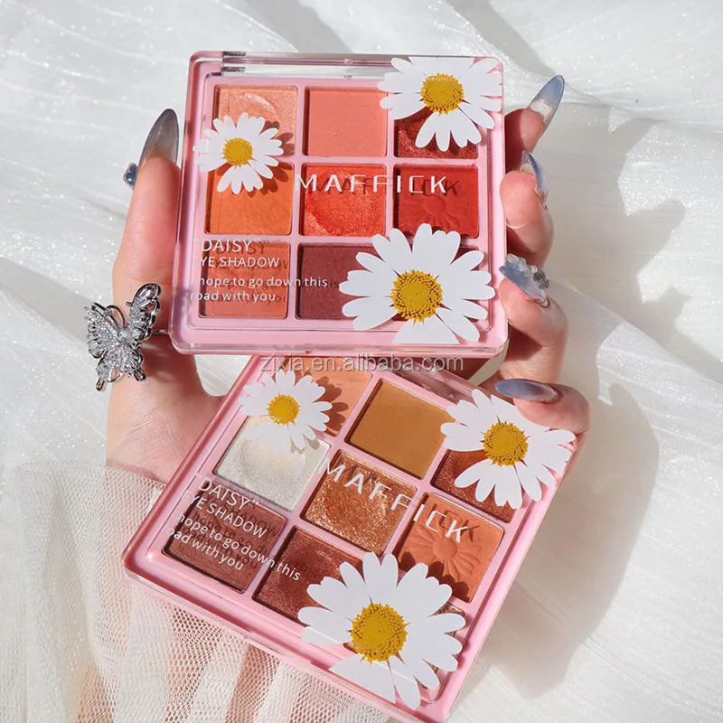 MAFFICK wholesale Nine-color vegan makeup eyeshadow palette  Fine Powder matter Matte  Eyeshadow Long Lasting cosmetic